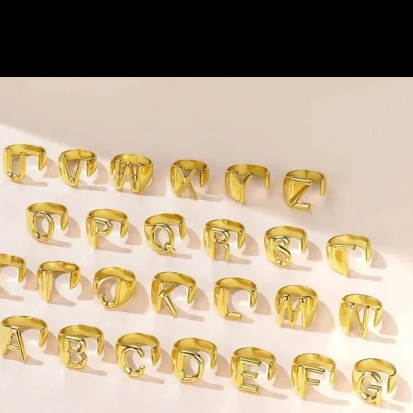 LETTER RING - Picture 2 of 6